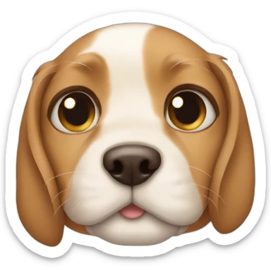 Puppy eye face sticker