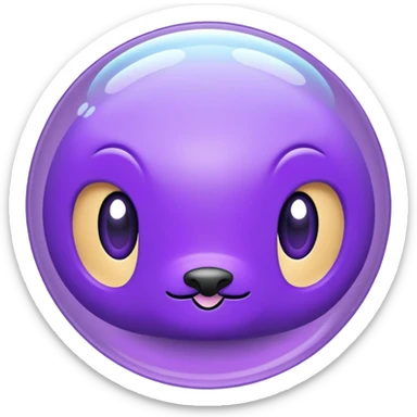 I want it to say ROO in purple font In a bubble quote sticker