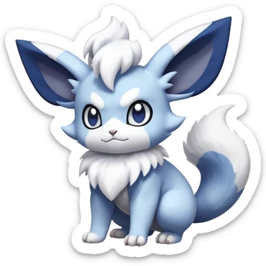 Meowstic-Absol-Minccino-Pokémon-Fakémon-creature sticker