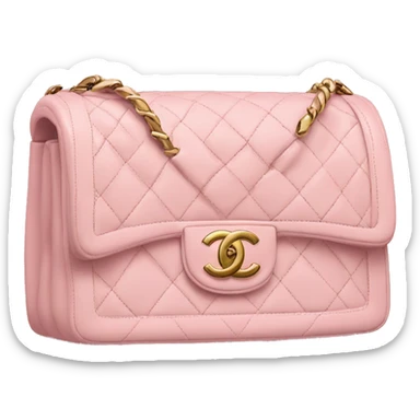 Light pink Chanel handbag sticker