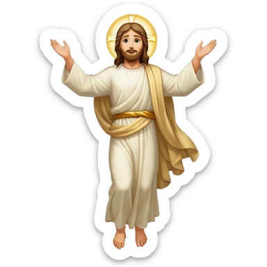 Jesus ascending into Heaven  sticker