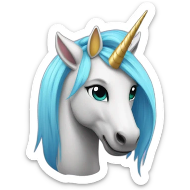 Licorne gothique sticker