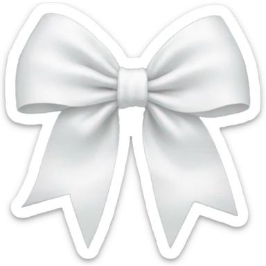 white bow sticker