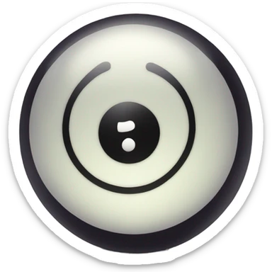 Magic eight ball sticker