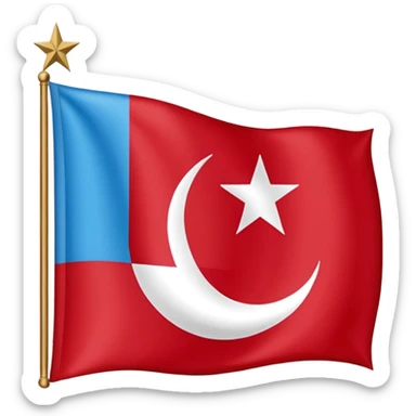 Iraqi Turkmen flag emoji  sticker