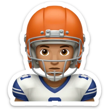 american football player sticker