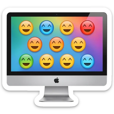 a computer screen that is showing a website sticker