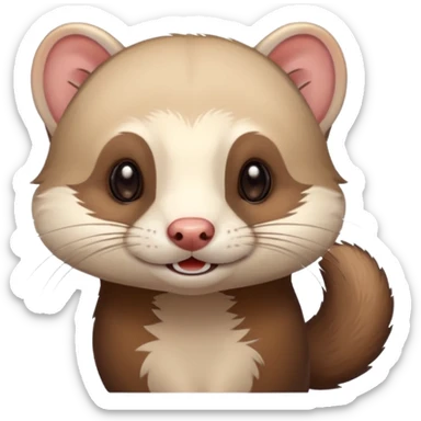 Ferret blinking  sticker