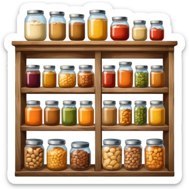 A food pantry with the words The Pantry written on it sticker