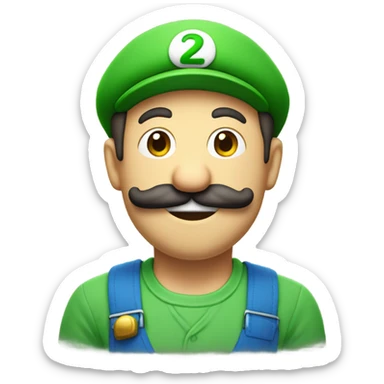 Luigi from Super Mario sticker