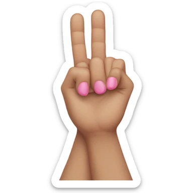 Interlocked pinkies sticker