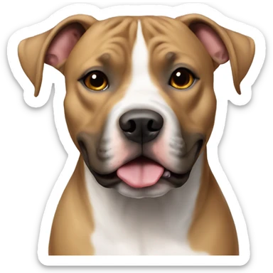 Fawn American Staffordshire Terrier sticker