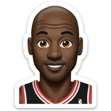 realistic Michael Jordan sticker