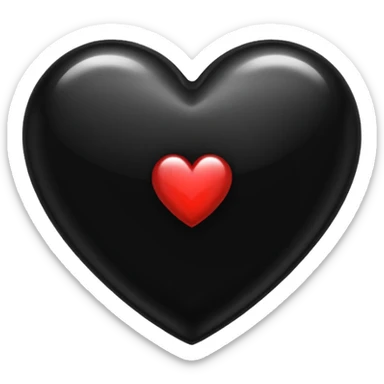 Heart onyx sticker