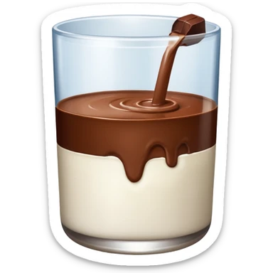 milk with chocolate sticker