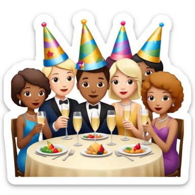 family dinner sticker