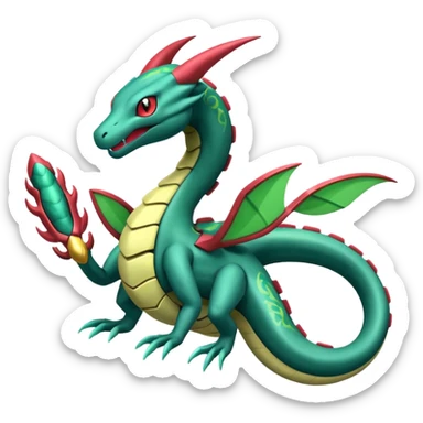 Zygarde-Clawitzer-Seadra-Parasect-Salamence-Rayquaza-Seviper-Salazzle-fusion sticker