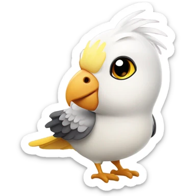 cockatiel in love sticker