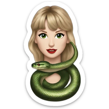 taylor swift reputation era snake sticker