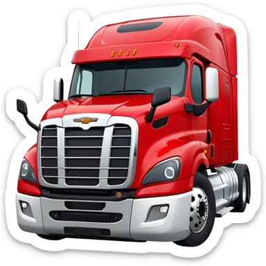 Cattle Truck - Freightliner Cascadia (Model Year: 2021) (Iconic colour: Red) sticker