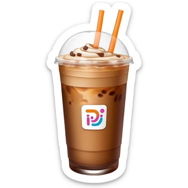 Iced coffee Dunkin’ Donuts  sticker