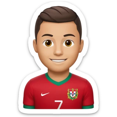 Creat me a cr7 emoji sticker