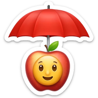 Erstelle mir einen Fallschirmspringer im Apple Emoji style sticker