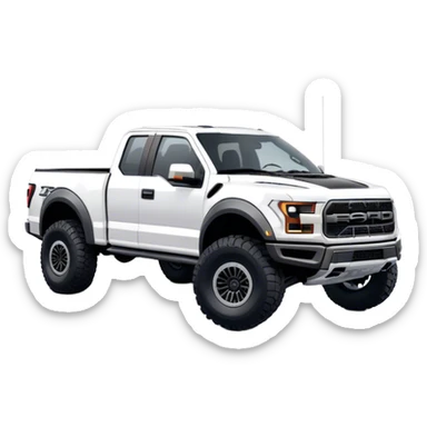 Ford f150 Raptor - Ford (Model Year: 2024) (Iconic colour: White) sticker