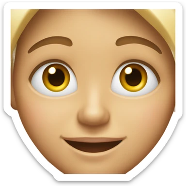 Fake happy face sticker