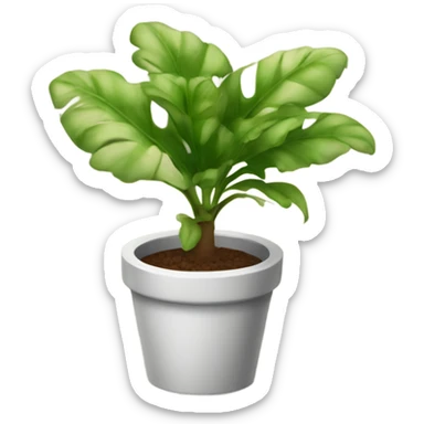 Potted pathos plant sticker