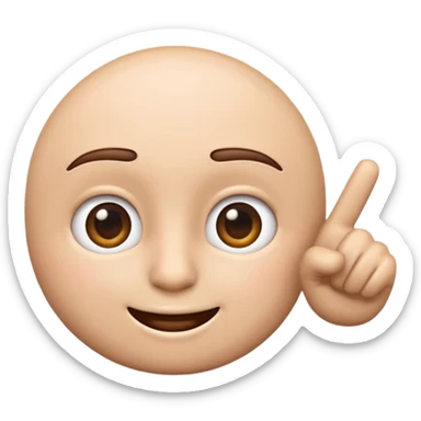 Emoji apontando para a tela igual a esse “🫵🏻” sticker