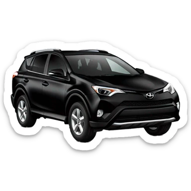 toyota rav4 black car sticker