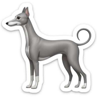 stilized greyhound looking to the right sticker