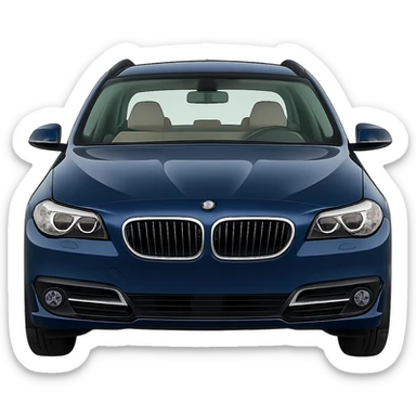 Make the car blue, keep the original style, no background. sticker