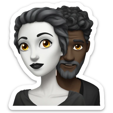 Hades and Persephone white skin sticker