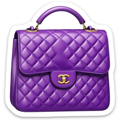 Purple Chanel handbag  sticker