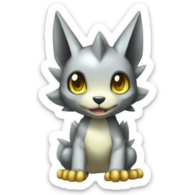 cute cool edgy shiny Digimon-Fakemon-animal full body sticker
