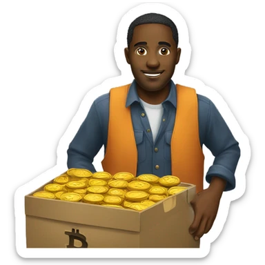 bitcoin seller sticker