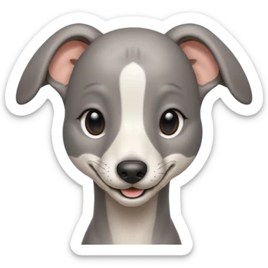 smile greyhound baby sticker