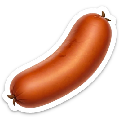 Chorizo Cinematic Realistic Chorizo Dish Emoji, depicted as a single, perfectly spiced sausage, rendered with rich textures and dynamic, appetizing lighting. sticker