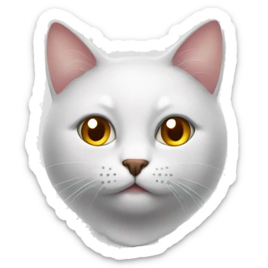 LOVER CAT WITH SHINY EYES BLINKING ONE EYE sticker