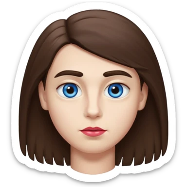 make a white American boy with blue eyes long eyelashes huge huge head in the shape of a triangle  a bit of a unibrow wanna be fluffy hair but is straight and tiny Bodie brown hair  and uglier and lipstick sticker