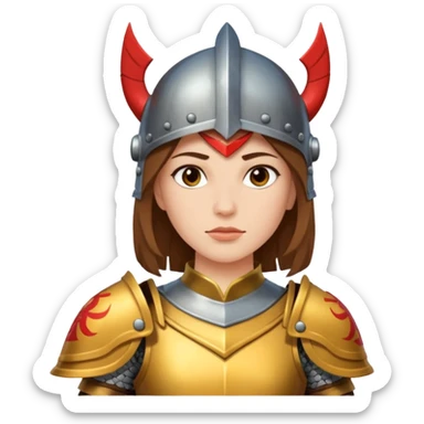 trojans being led by a woman sticker