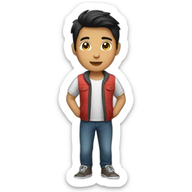 Generate Philippine boy sticker