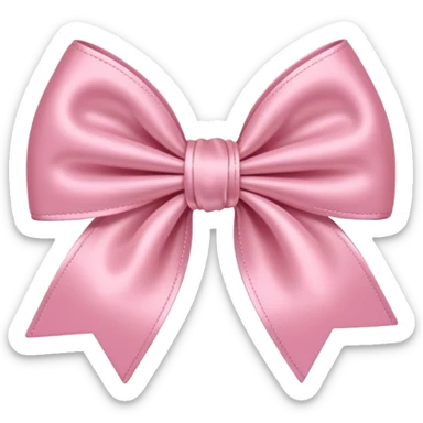 A baby pink bow sticker