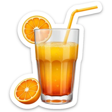 juice, colors yellow,orange,forest fruits sticker