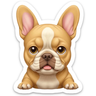 Yellow Simpson French Bulldog sticker