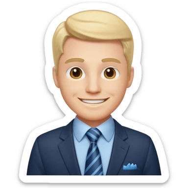 AN UNCLE with a tie in business clothes sticker