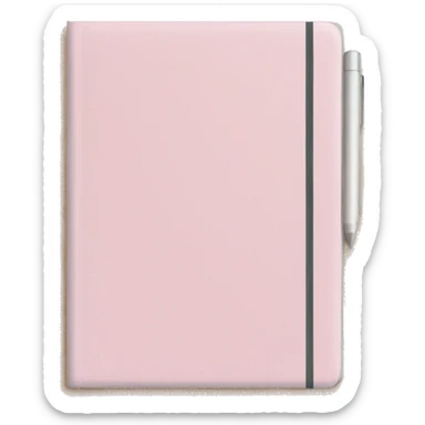 Light pink notebook sticker