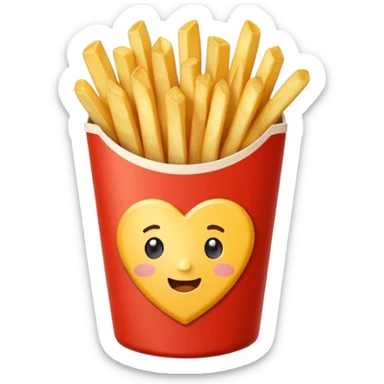 Porzione di patatine media  sticker